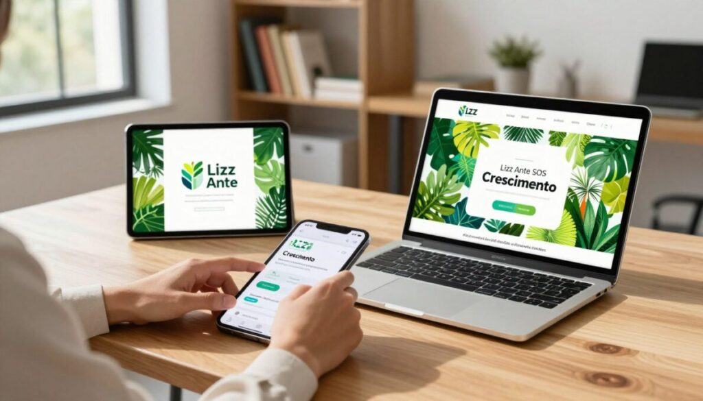 Lizz Ante SOS Crescimento aplicação Lizz Ante SOS Crescimento aplicação