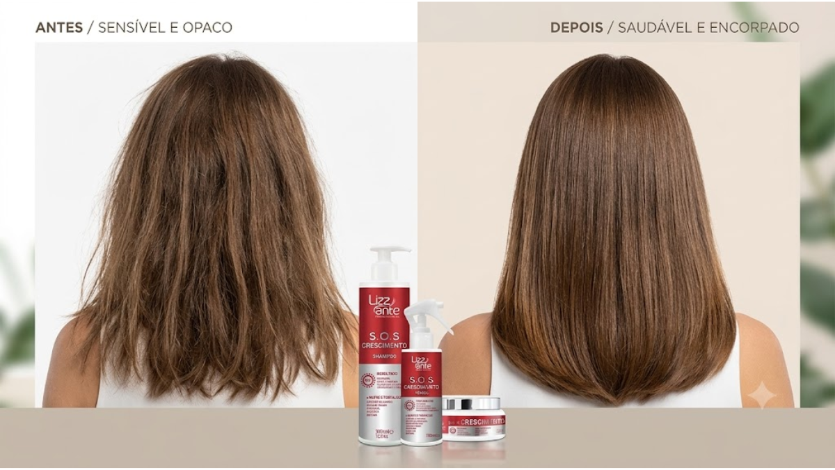 Kit SOS Crescimento antes e depois e resultados