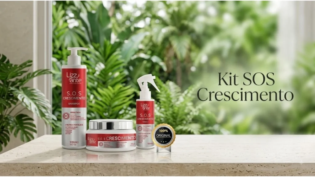 Kit SOS Crescimento e informações para conhecer o produto