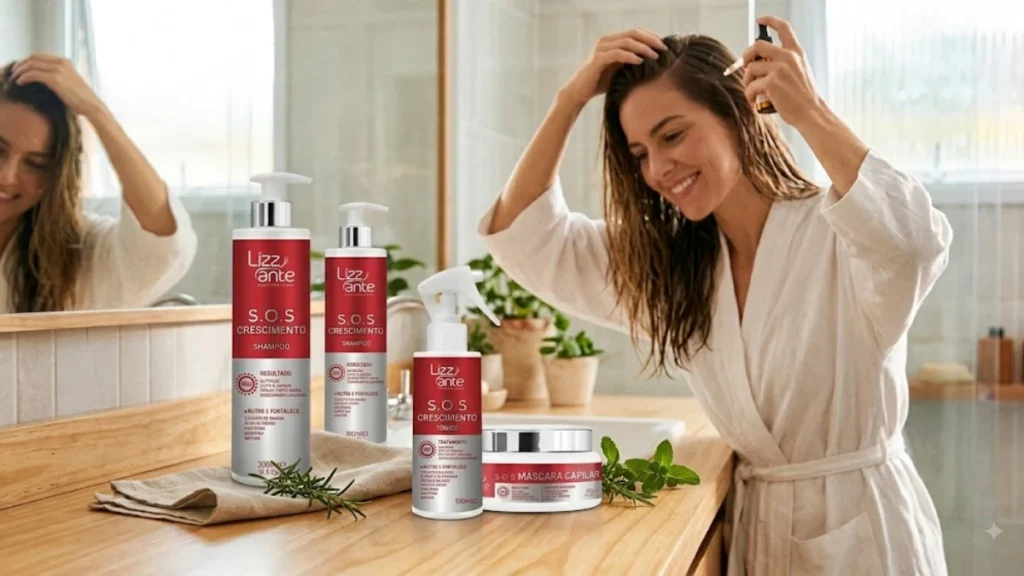  Kit SOS Crescimento é Bom? Rotina completa de cuidados capilares com produtos para os cabelos
