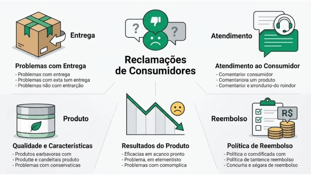 Principais tipos de reclamações sobre o Kit SOS Crescimento